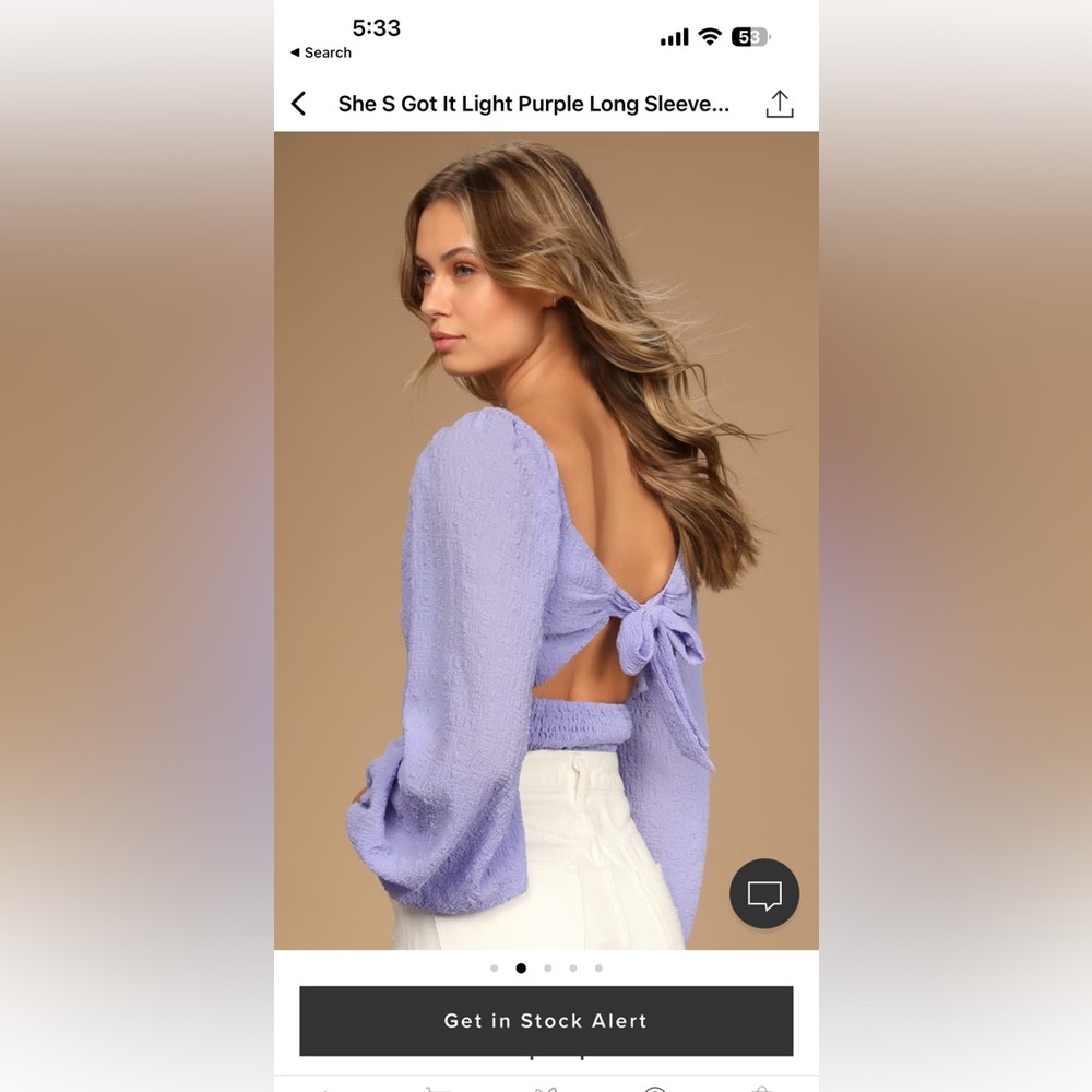 Lulus blouse - Picture 2 of 2